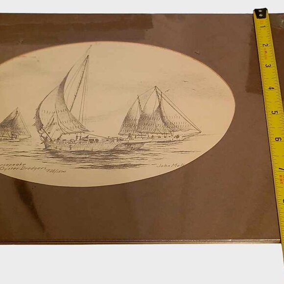 Chesapeake Oyster Dredgers by John Moll #722/1500 - Picture 5 of 7